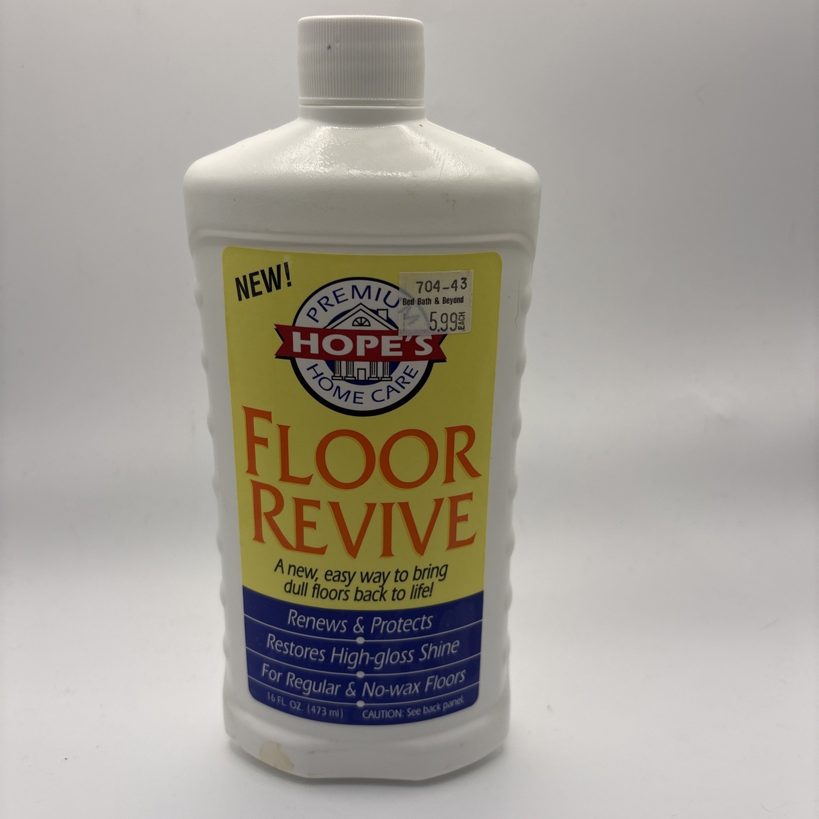 Hope’s Premium Home Care Floor Revive Renews and Protects 16 FL Oz New Sealed