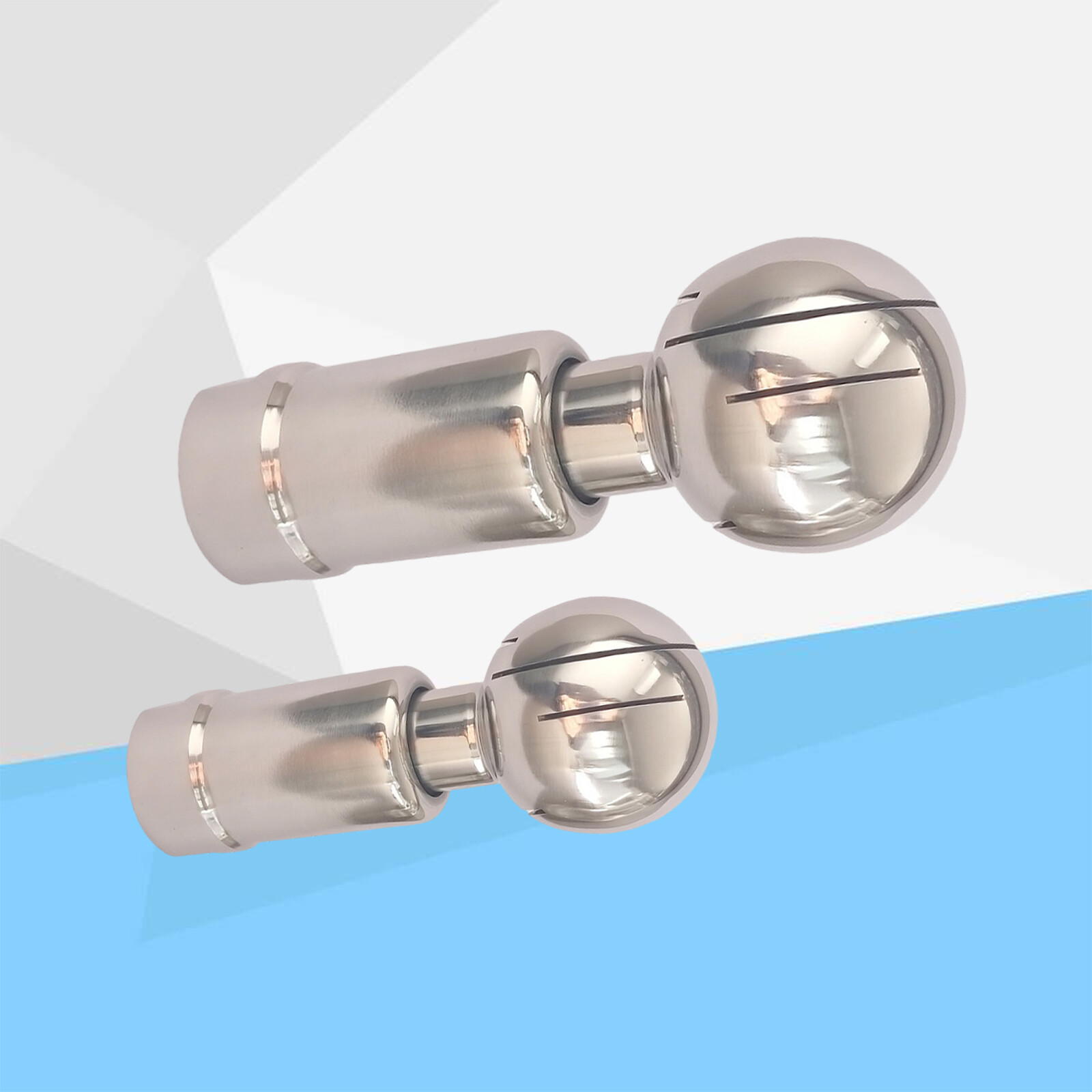 304 Stainless Steel Rotating Tank Washing Nozzle CIP Rotary Spray Ball 360°Clean