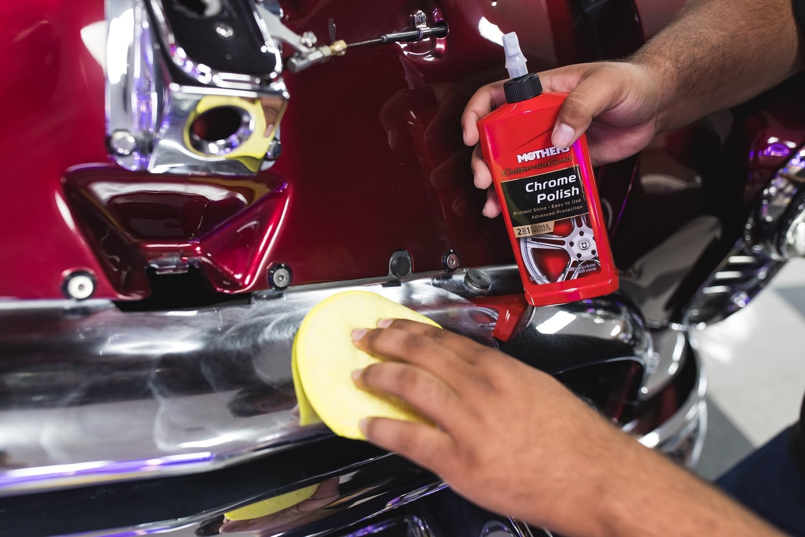Mothers 05212 California Gold Chrome Polish 12 oz.