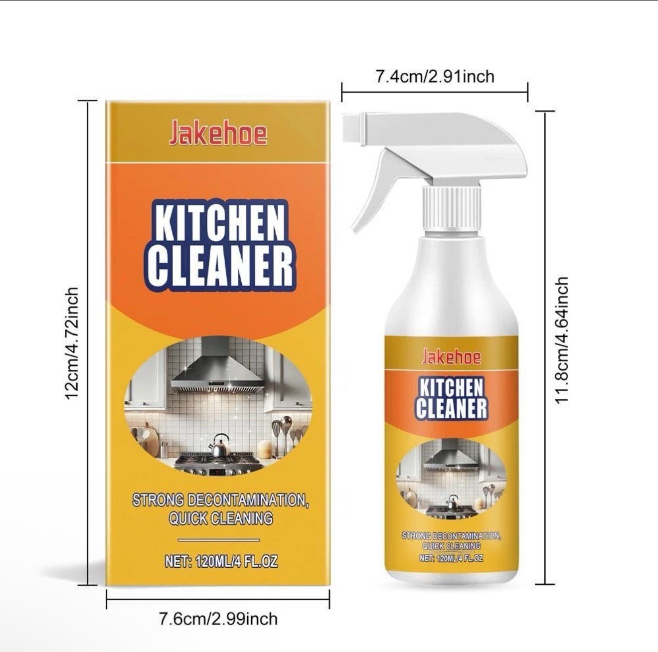 Degreaser Cleaner Heavy Duty, Kitchen Cleaner, All Purpose Stain Removal Cleaner