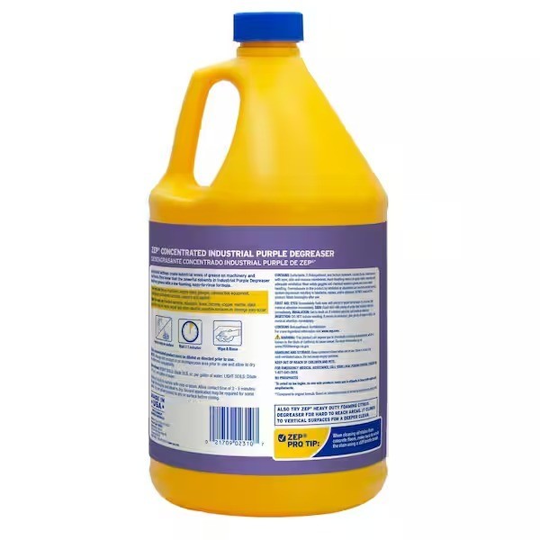 ZEP 128 oz. Industrial Purple Degreaser with a Low-Foaming Formula, Concentrated