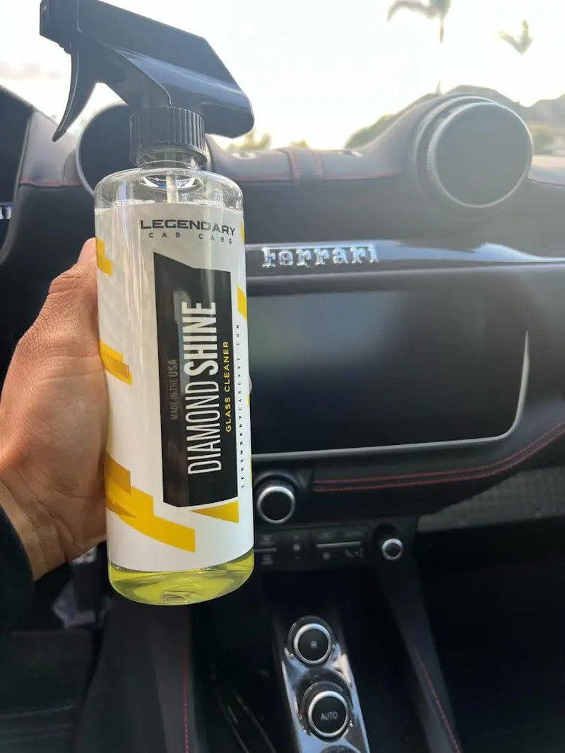 Legendary Diamond Shine Glass Cleaner – No-Streaks – Added Clarity – Tint Safe –