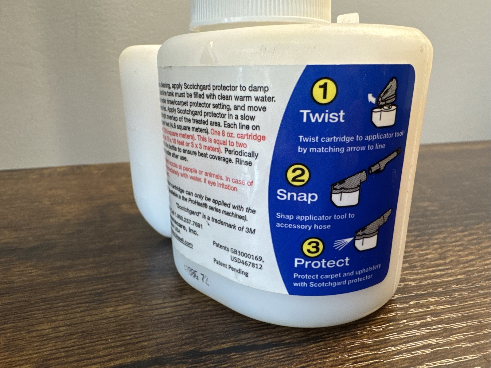 Bissell Scotchgard Protector Cartridge 2003 8 Fl Oz Extra Protection Open