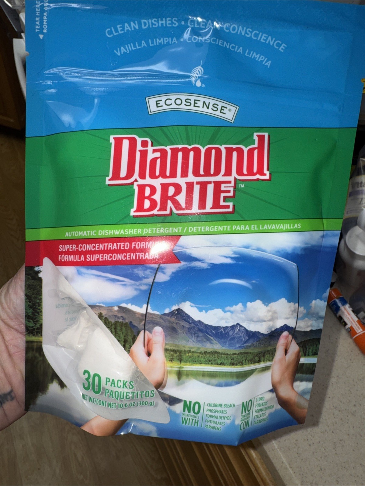 Diamond Brite Dishwasher Detergent Packs TWO NEW BAGS