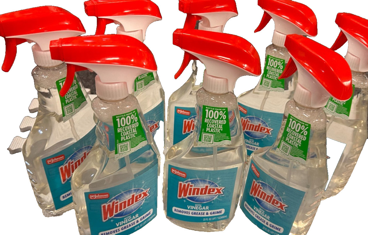 Windex Vinegar Multi-Surface Cleaner, 23 Oz , 8 Pack