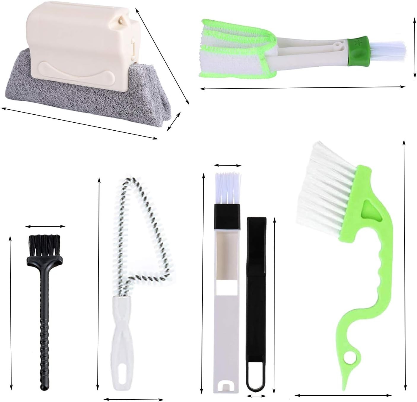Durable Triangular Gap Brushes Set – Perfect for Air Vents & Sliding Doors