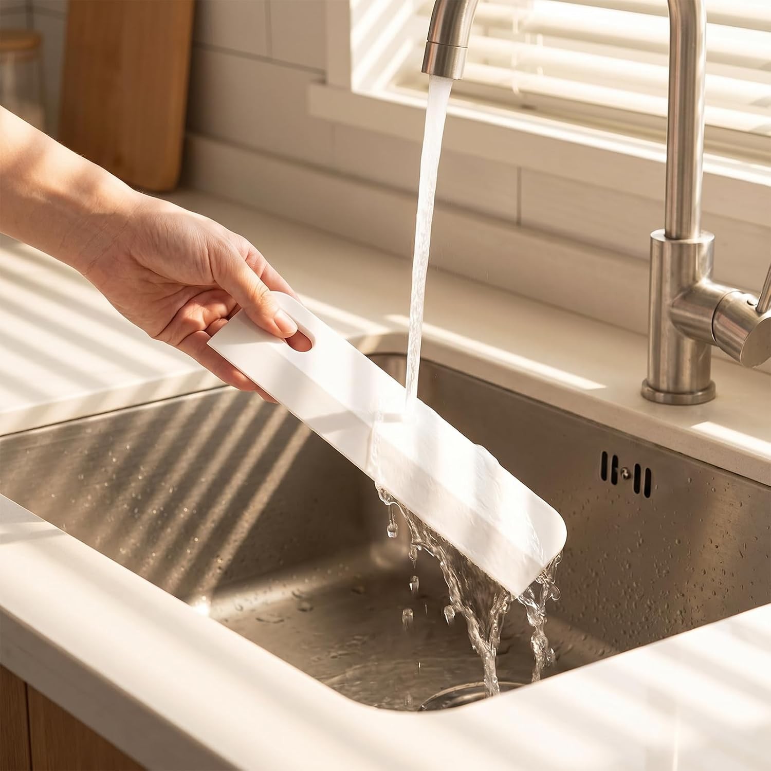 Mini Squeegee Shower Scraper Soft Rubber Glass Squeegee for Shower Door Auto