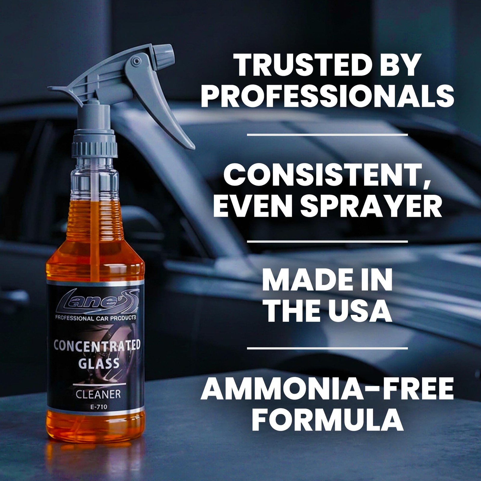 Concentrated Auto Glass Cleaner | Tint-Safe Car Windshield, Window Cleaner | …