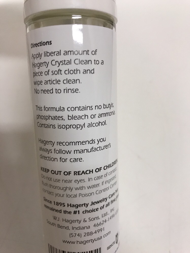Hagerty 2.5 Oz. Crystal Care Cleaner Crystal Jewelry I Phone Smart Screens