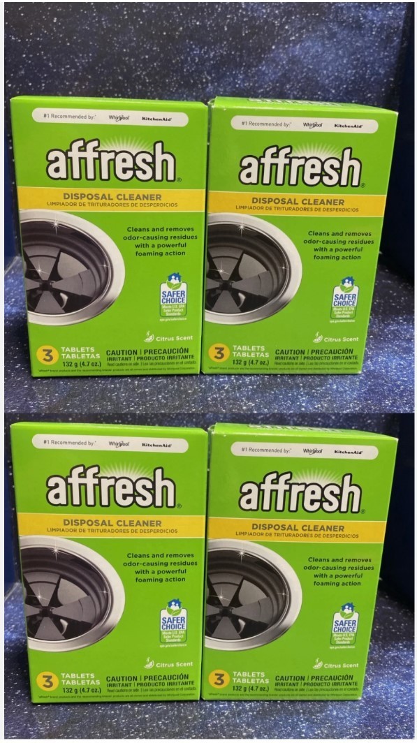 4 X Affresh DISPOSAL CLEANER – 3 Tablets each