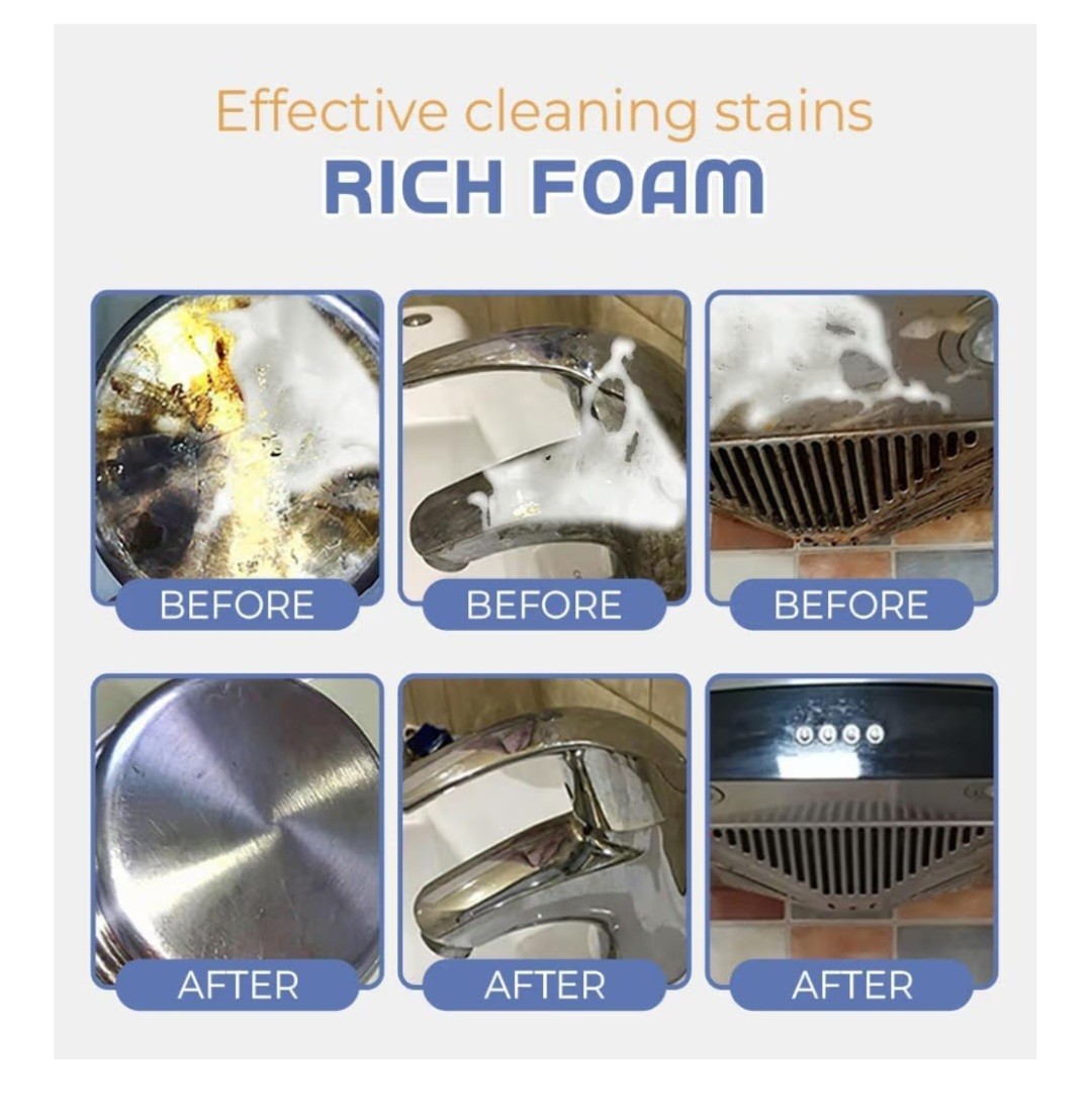Super Strong Kitchen Cleaner Powder, 2024 Powerful Kitchen All-purpose Powder…