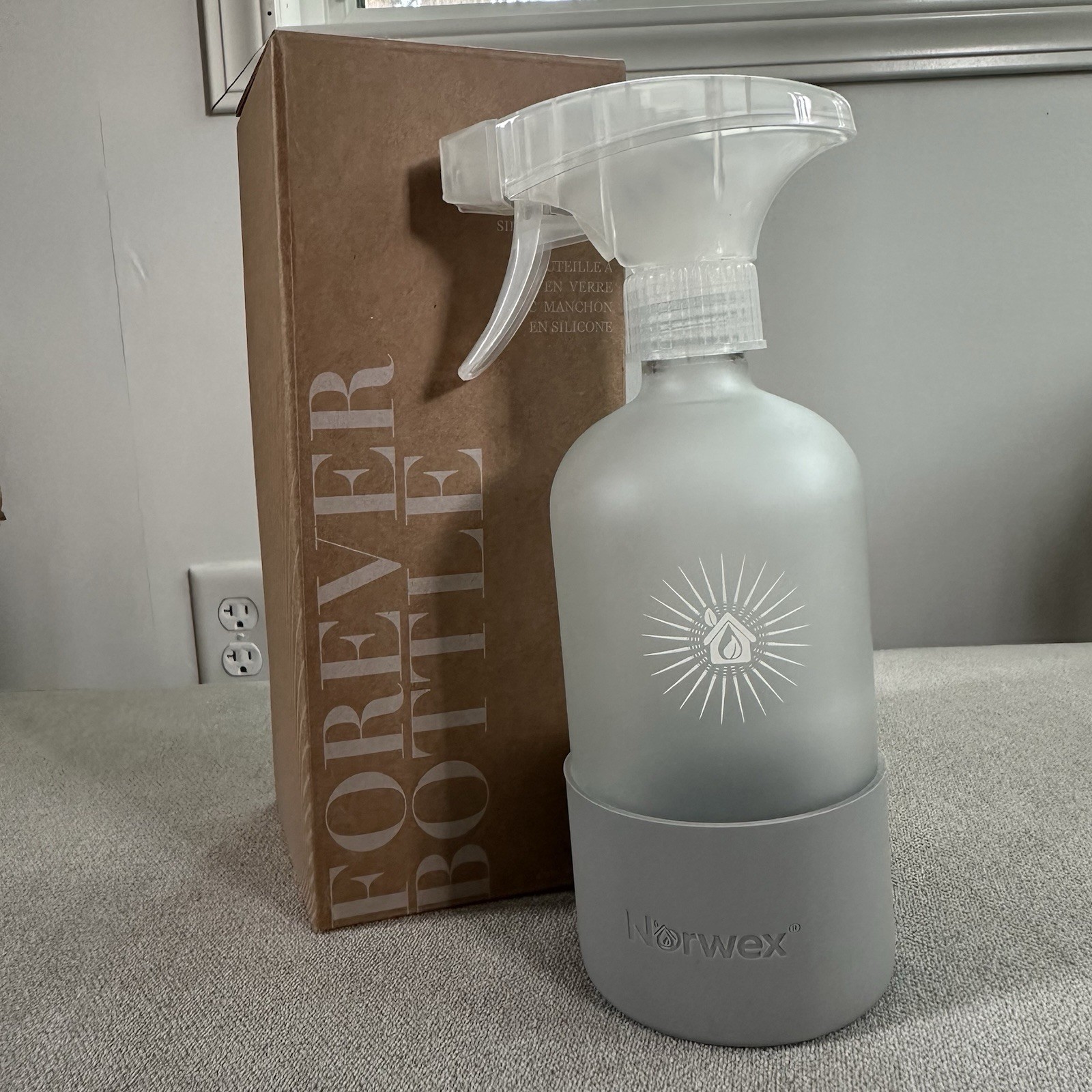 Norwex Forever Spray Bottle. Gray. New