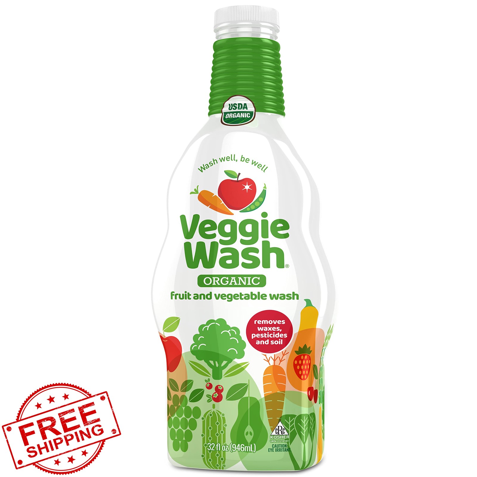 Veggie Wash Fruit Vegetable Soaker 32oz