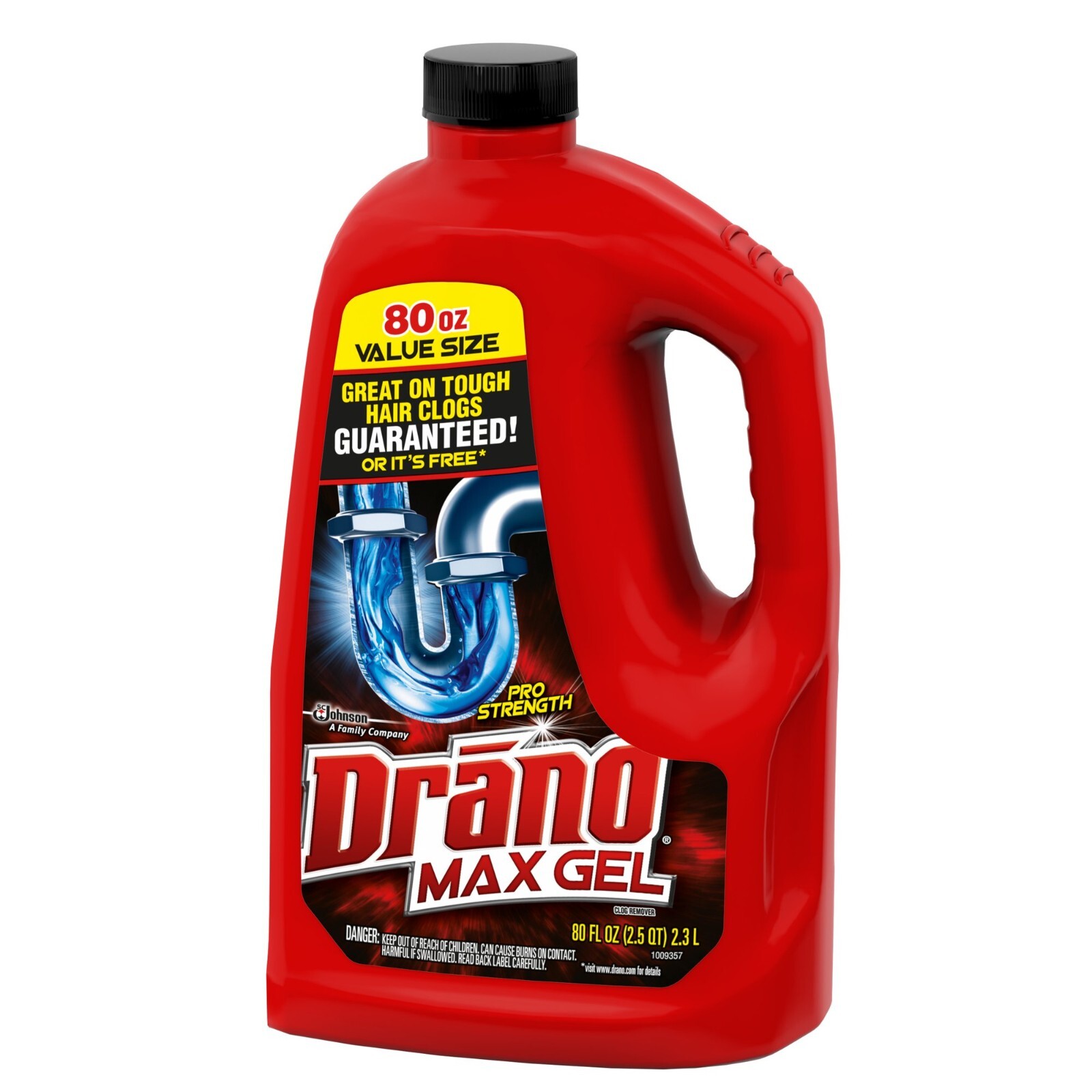 3 Pack Drano Max Gel Clog Remover Drain Cleaner Unscented Size 80 oz Jugs