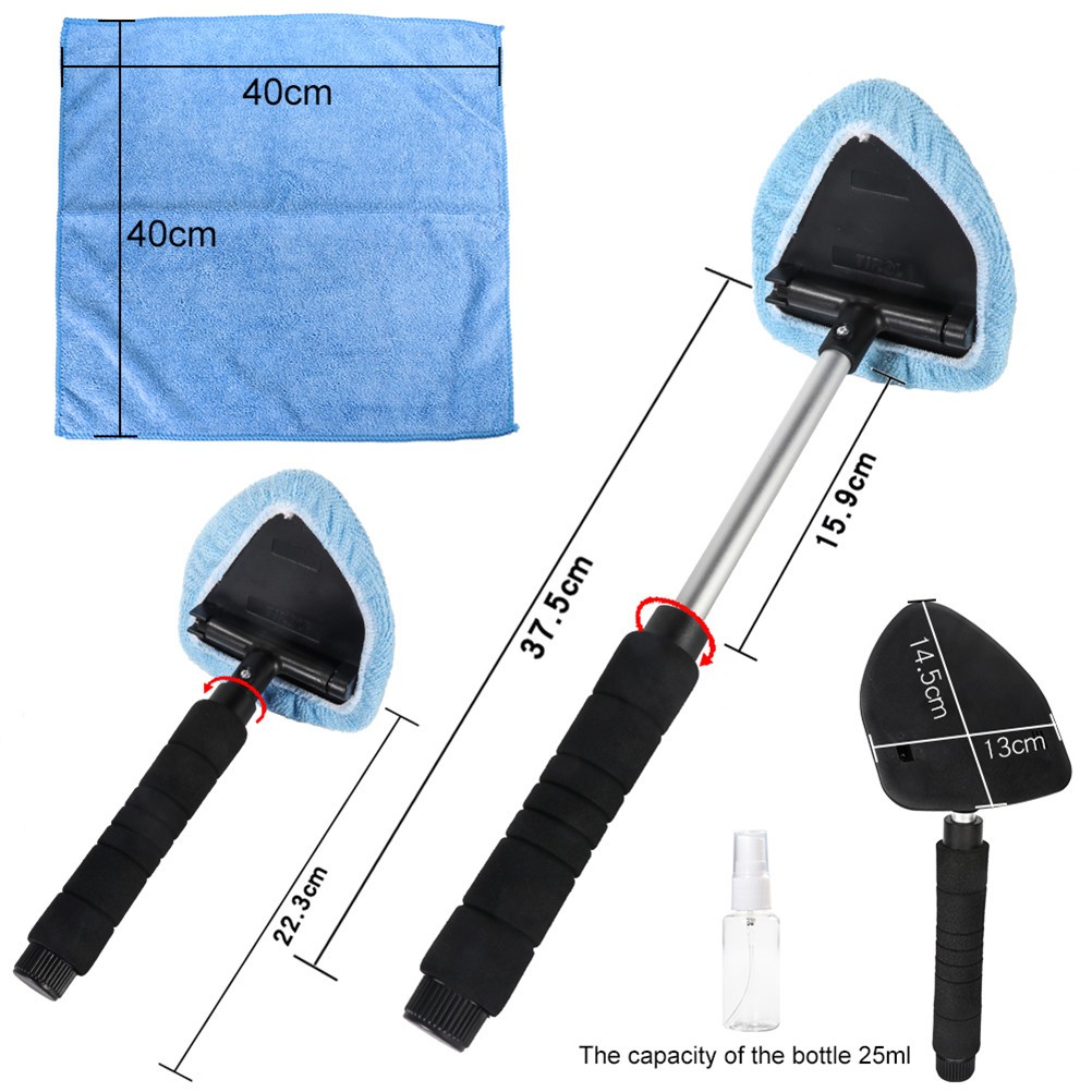 5Pcs Reusable Car Cleaning Duster Kit with Microfiber Towels and Spray Bottle