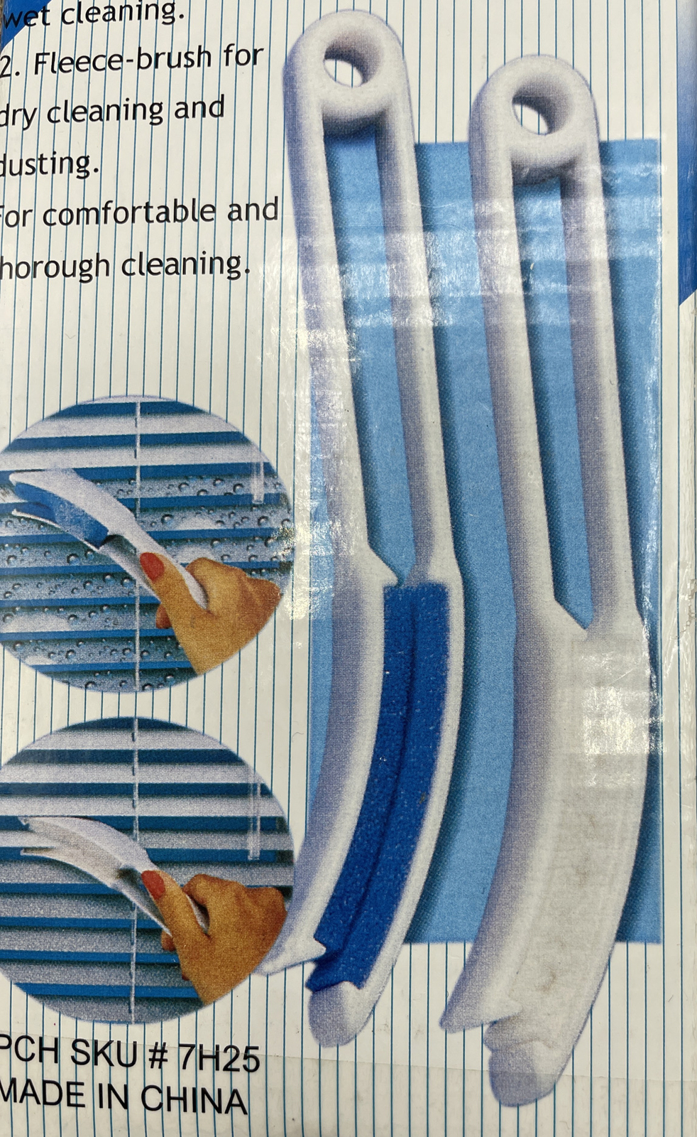 Slat Venetian Blind Cleaner Brush Duster Blinds Easy Cleaning Tool