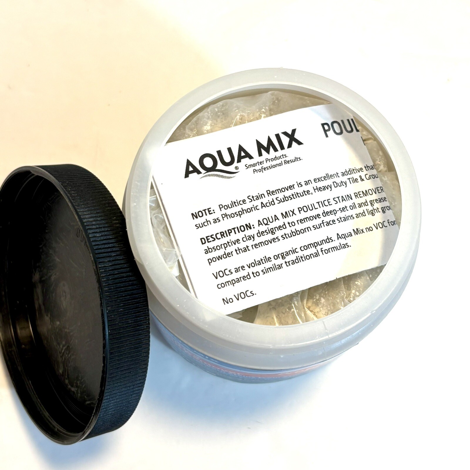 Aqua Mix Poultice Stain Remover – 0.75 lb. Abrasive Cleaning Powder For Stone