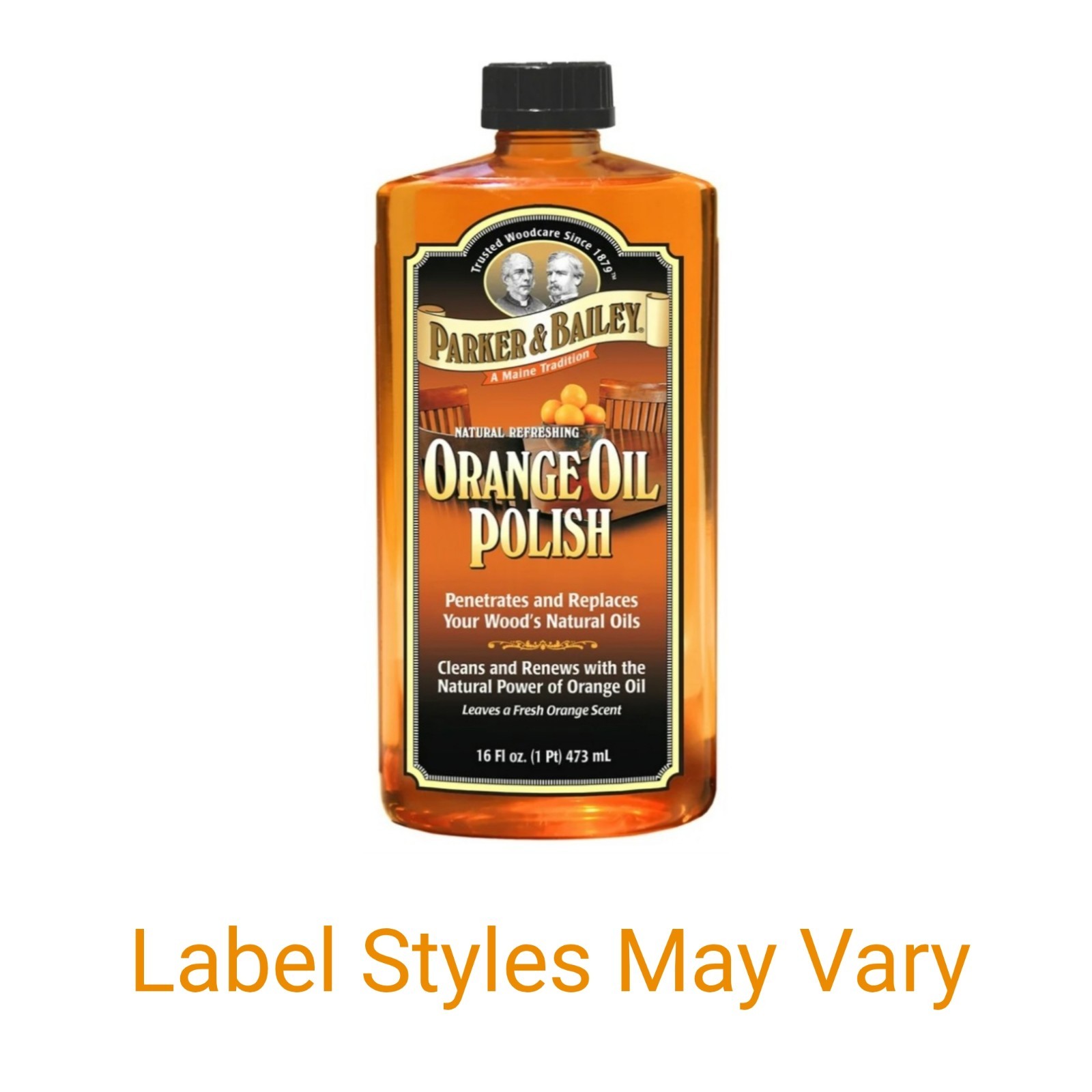 Parker Bailey Orange Oil Polish Wood Cleaner Conditions Protects 16oz 2 Pack