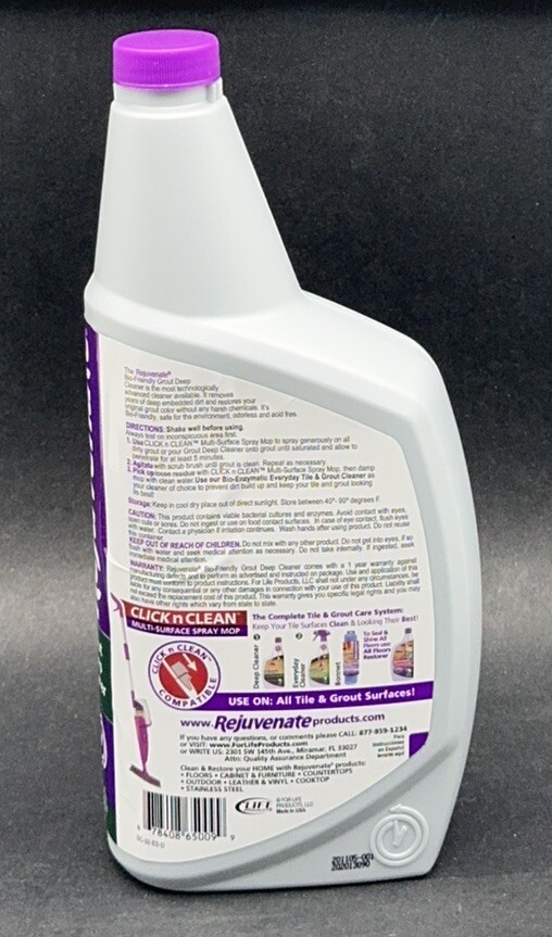Rejuvenate RJ32DC Grout Deep Cleaner, 32-oz. – Kid/Pet Safe – Bathroom Kitchen