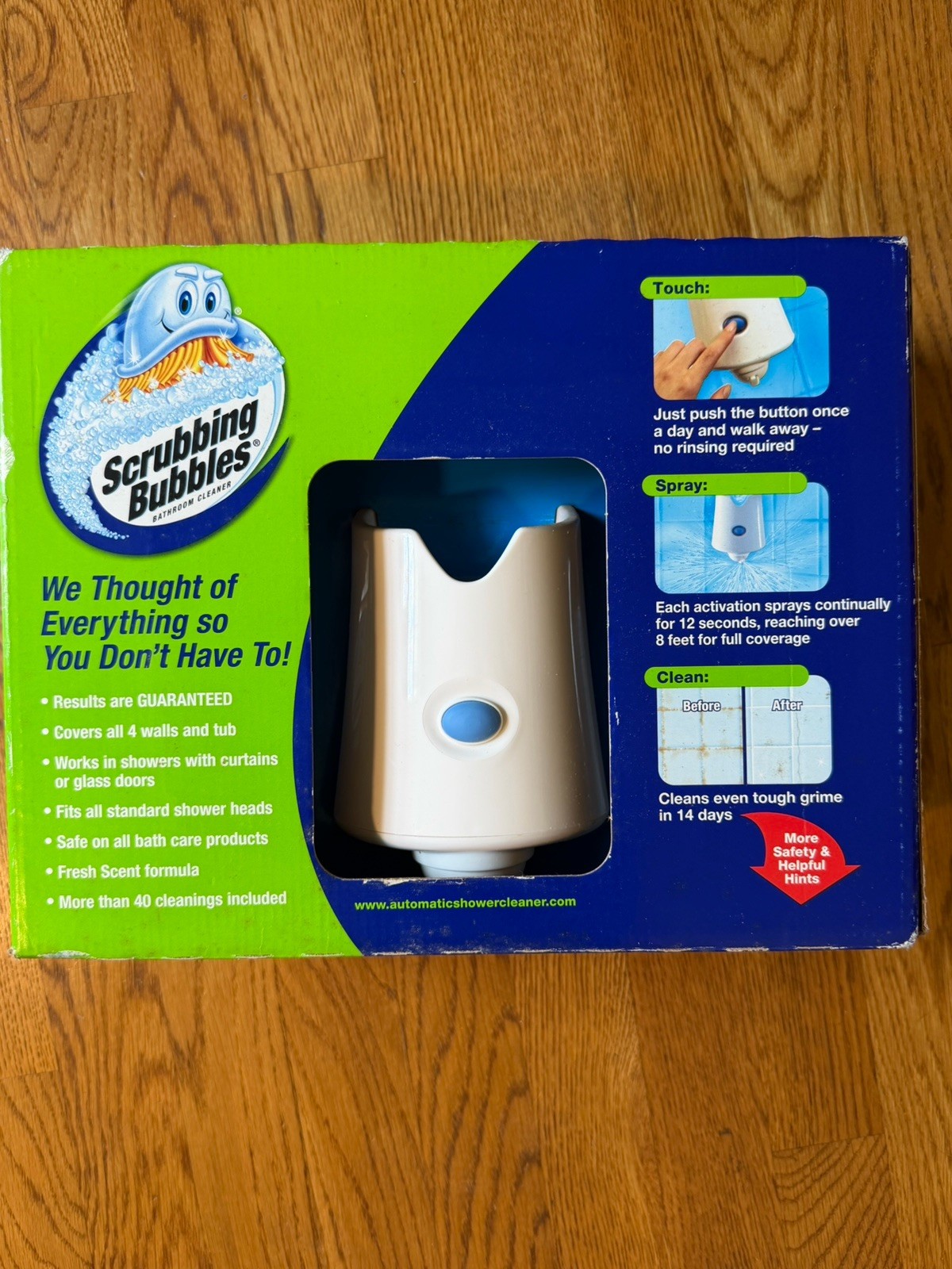 Scrubbing Bubbles Automatic Shower Cleaner New Starter Kit W 2 Bottles SEALED