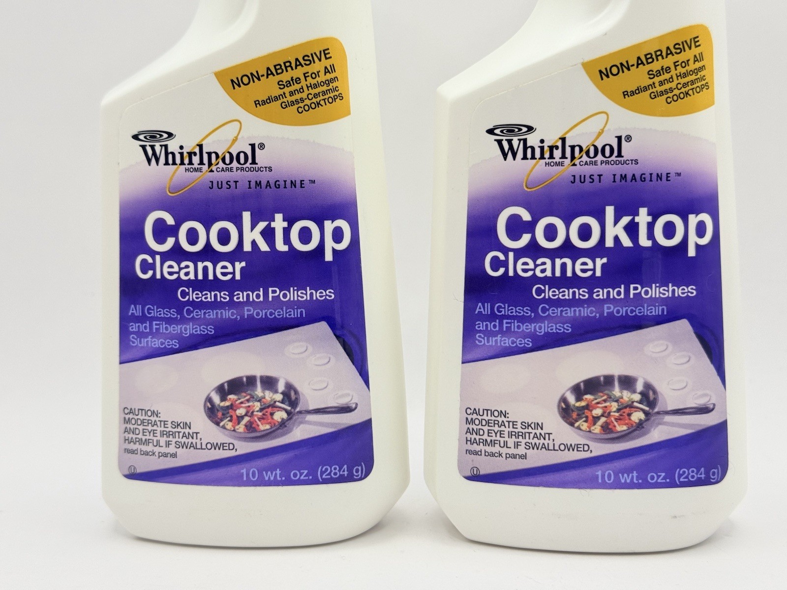 2-Pack Whirlpool Cooktop Cleaner Polish Marble Glass Vintage 2002 Original OEM