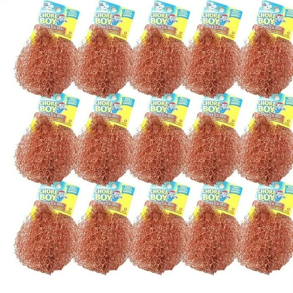 CHORE BOY Pure Copper Scrubbers – 36 Count Bulk Pack
