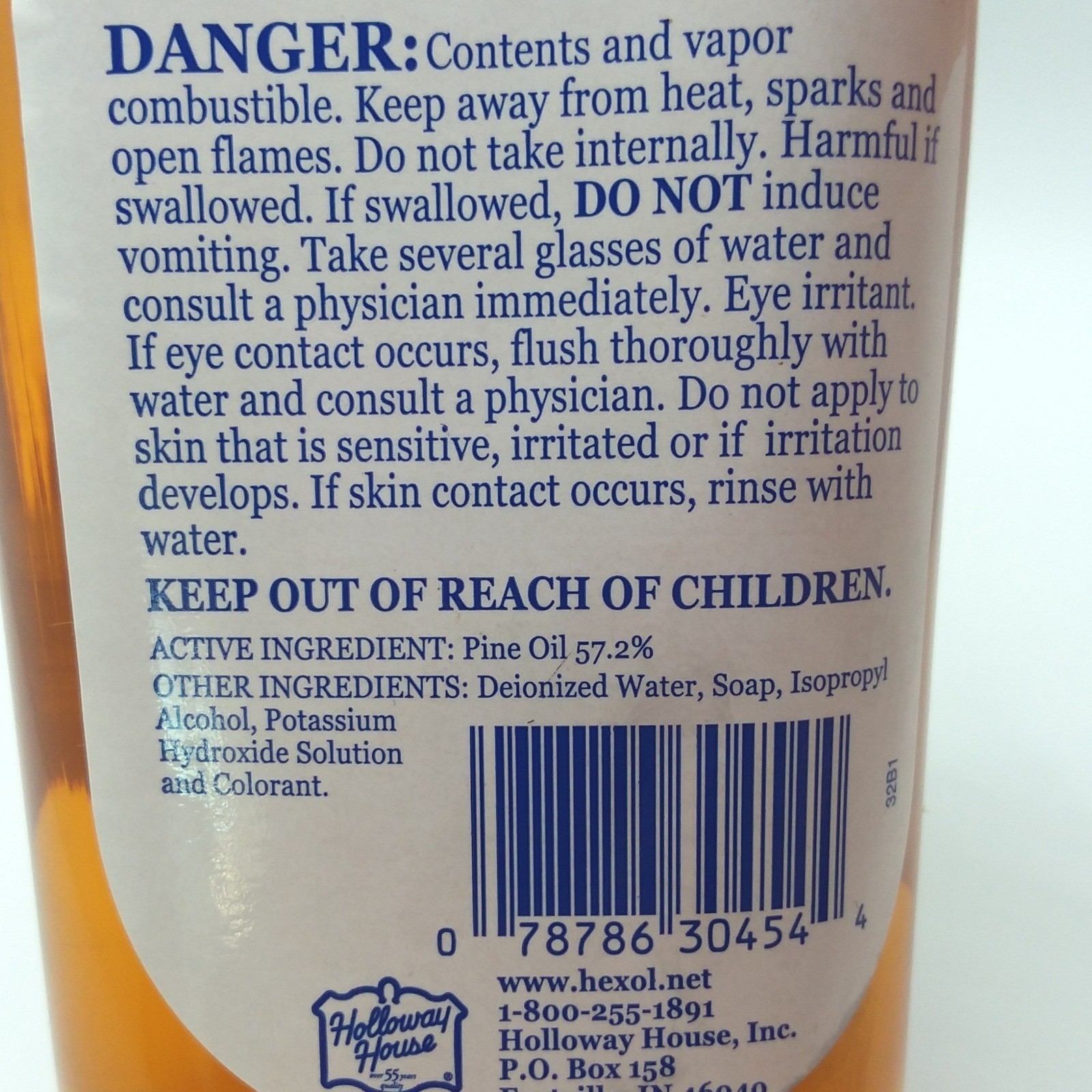 Hexol Professional Quality Concentrated Household Cleaner Deodorant 16 fl oz