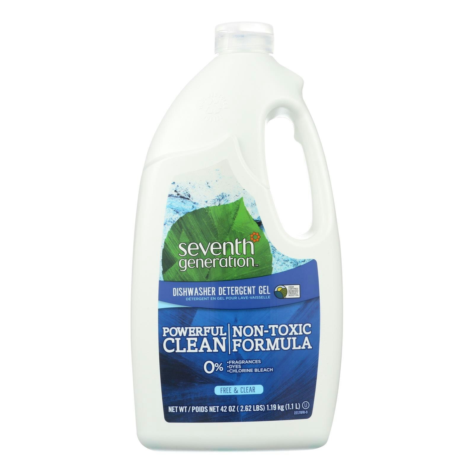 Seventh Generation Auto Dishwasher Gel – Free and Clear 42 fl. oz (Pack of 6)