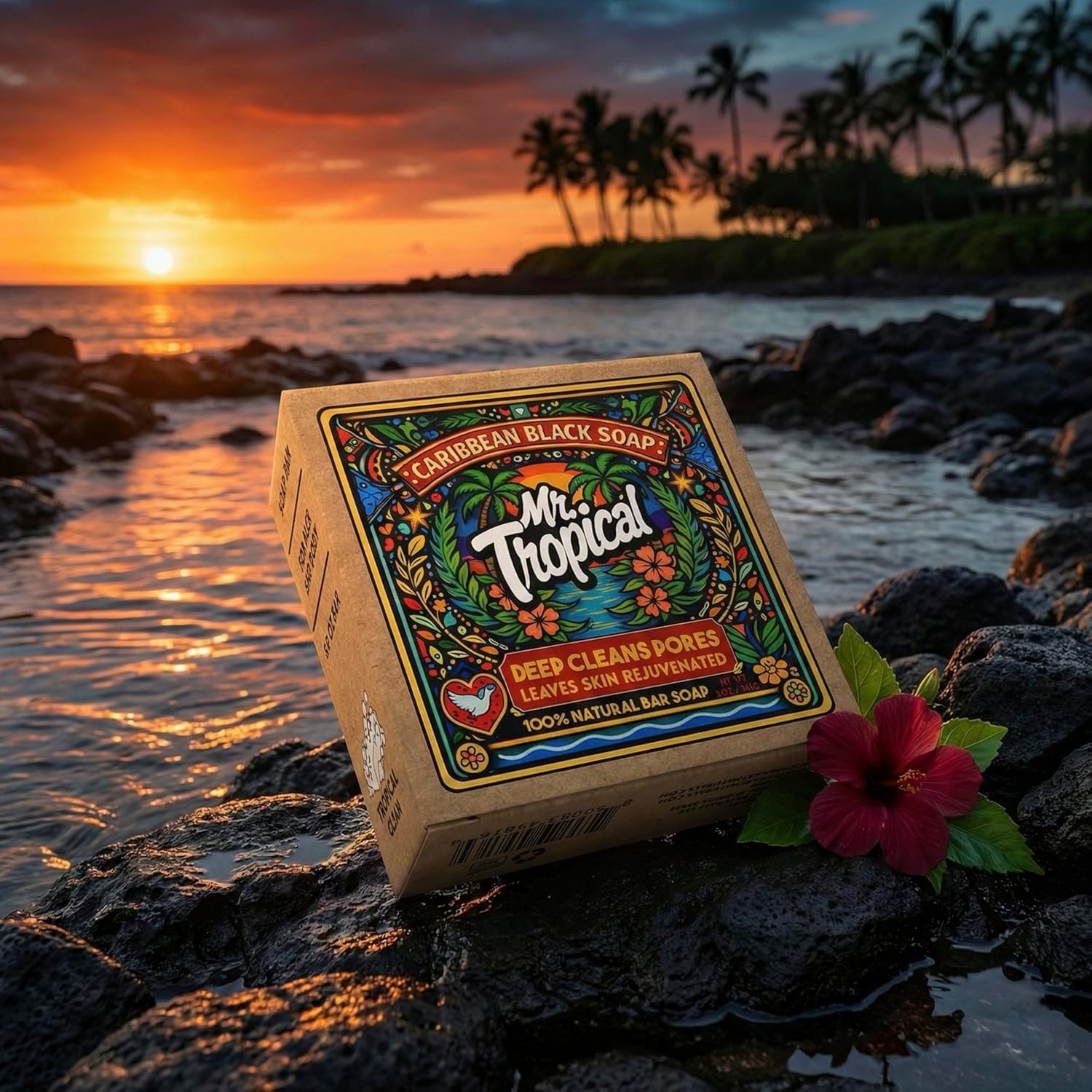 Naturals Caribbean Bla Soap for Men | 5 oz Single Bar |