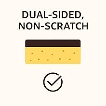 Natural Kitchen Sponges – 10 Pack Plant-Based Coconut & Cotton Scrubbers,