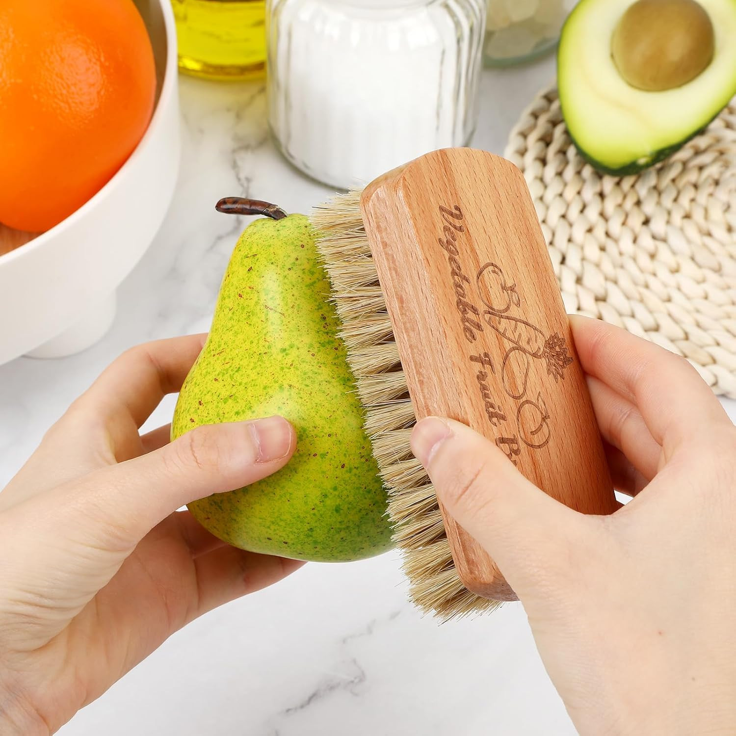 Vegetable Brush,Veggie Wash Brushes Potato Brush Cleaning Brush for Potato Carro