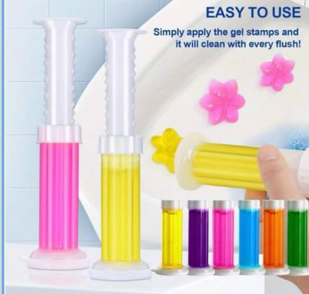 Toilet Bowl Cleaner Gel, 3-in-1 Value Pack, 42 Flower Fragrances,3 Months supply