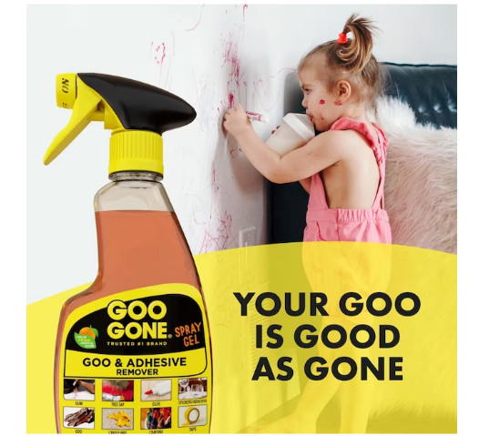 Goo Gone Sticky Adhesive Remover Spray Gel Orange Citrus 12 oz