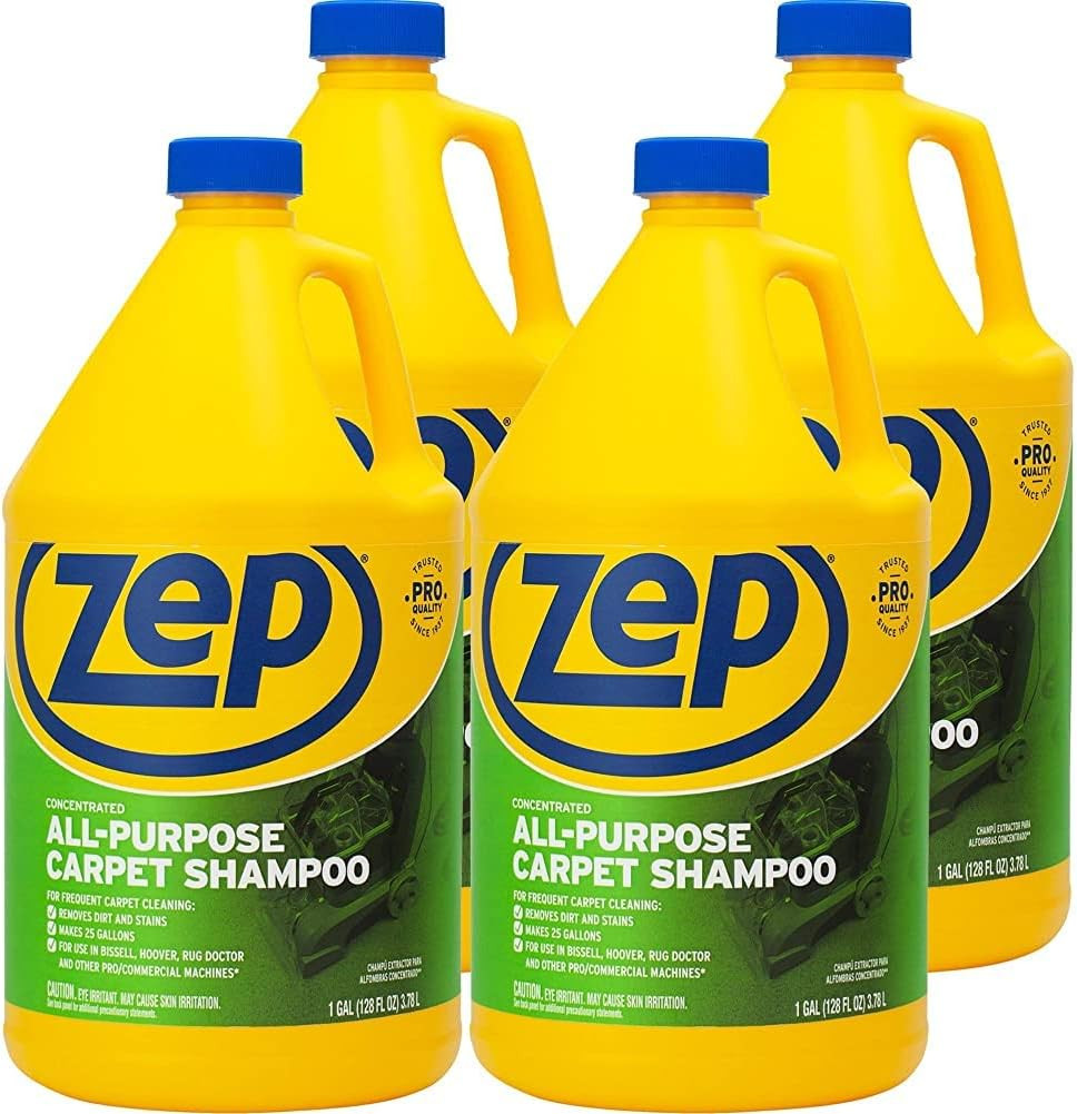 All-Purpose Carpet Shampoo Concentrate 128 Ounce ZUCEC128 (Case of 4)