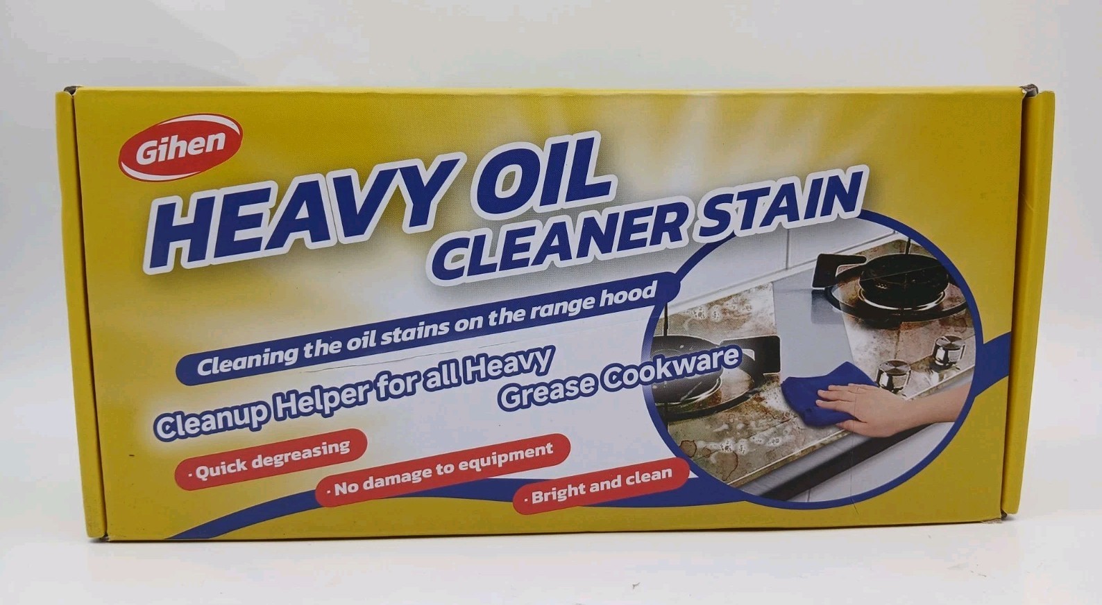 Gihen Heavy Oil Cleaner 500 mL Stain Spray for Grease on Stovetops and Ranges