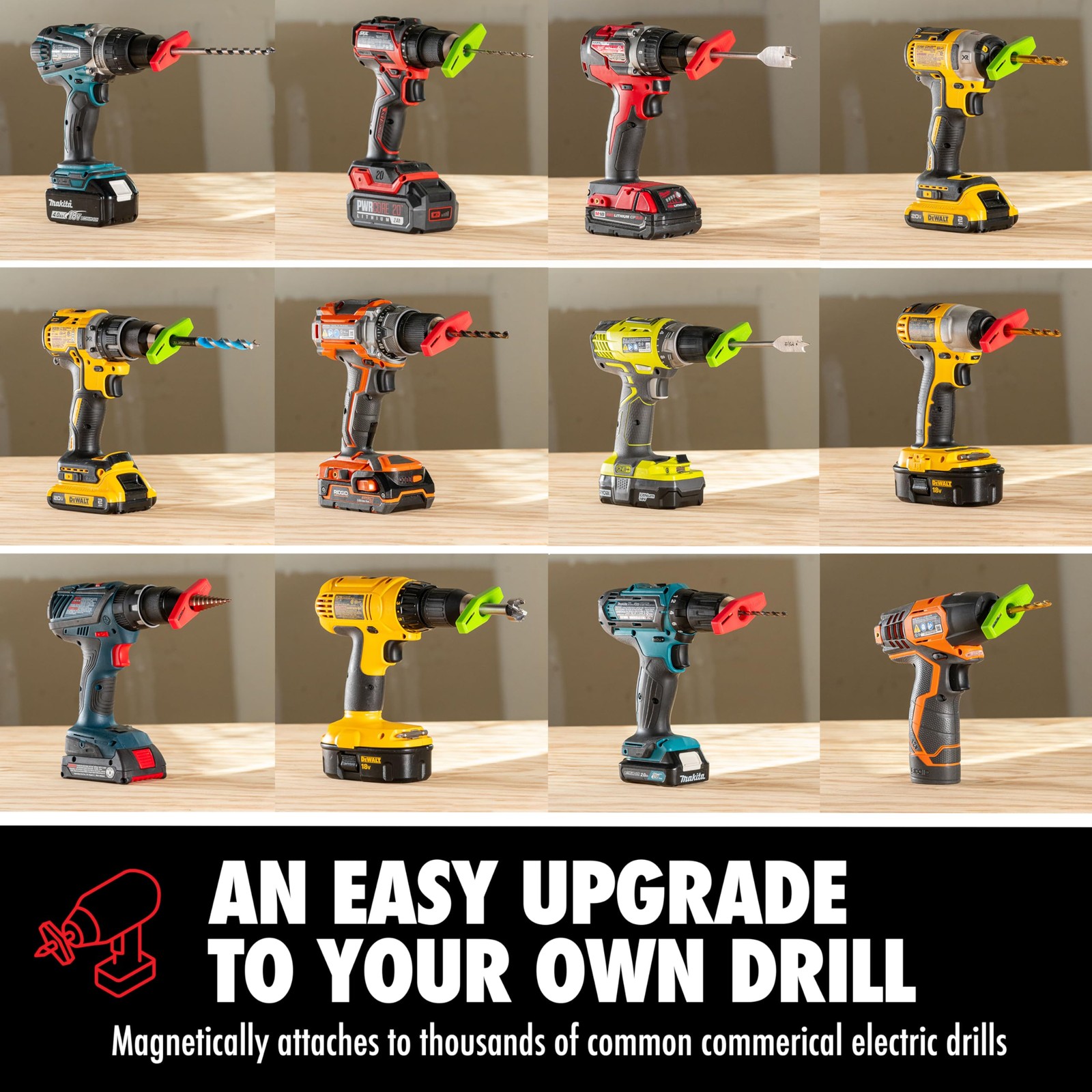 BullseyeBore Core CR1-100 Drill Guide for Straight Holes – Magnetic Drill Att…