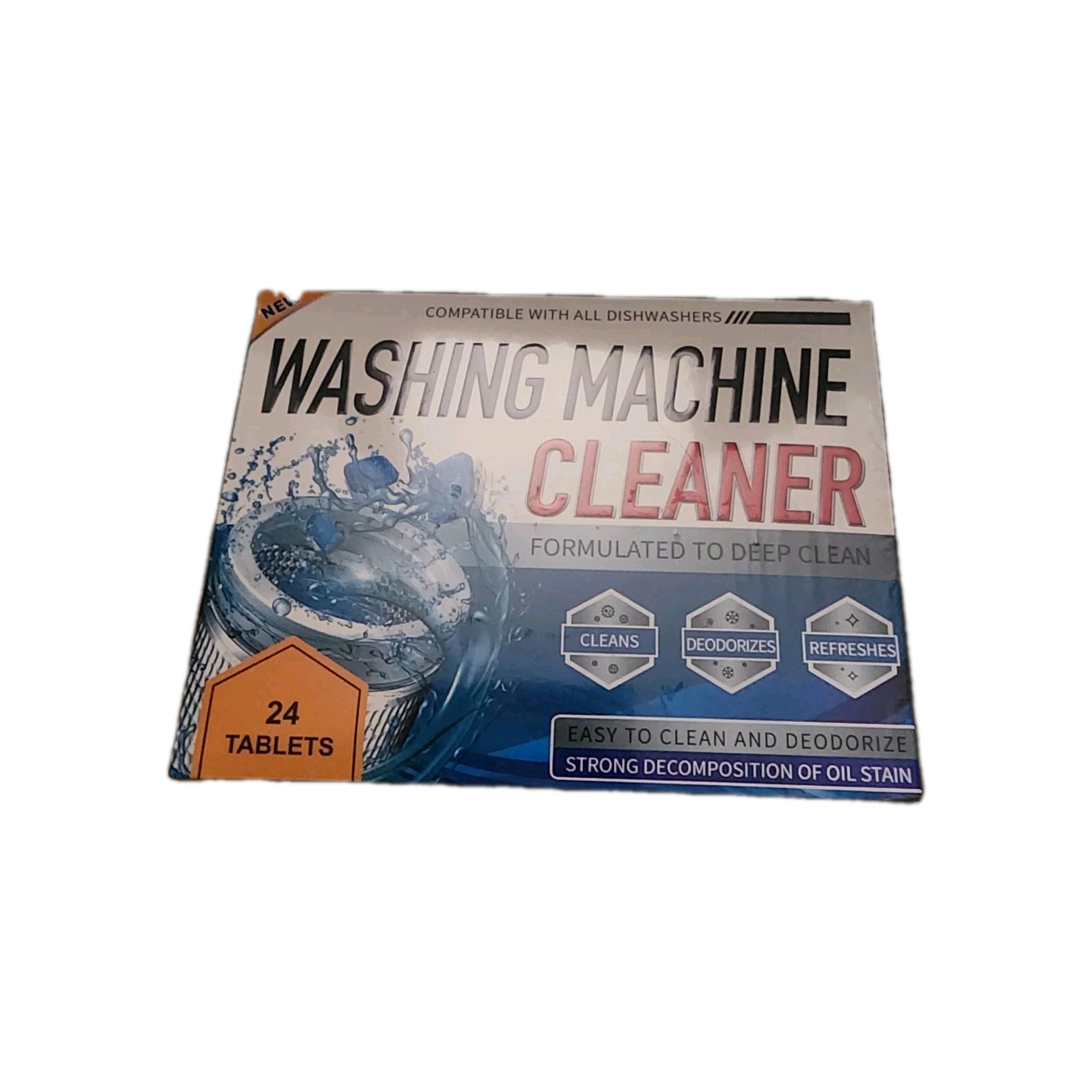 Washing Machine And Dishwasher Cleaning Tablets Bundle 24 Tablets