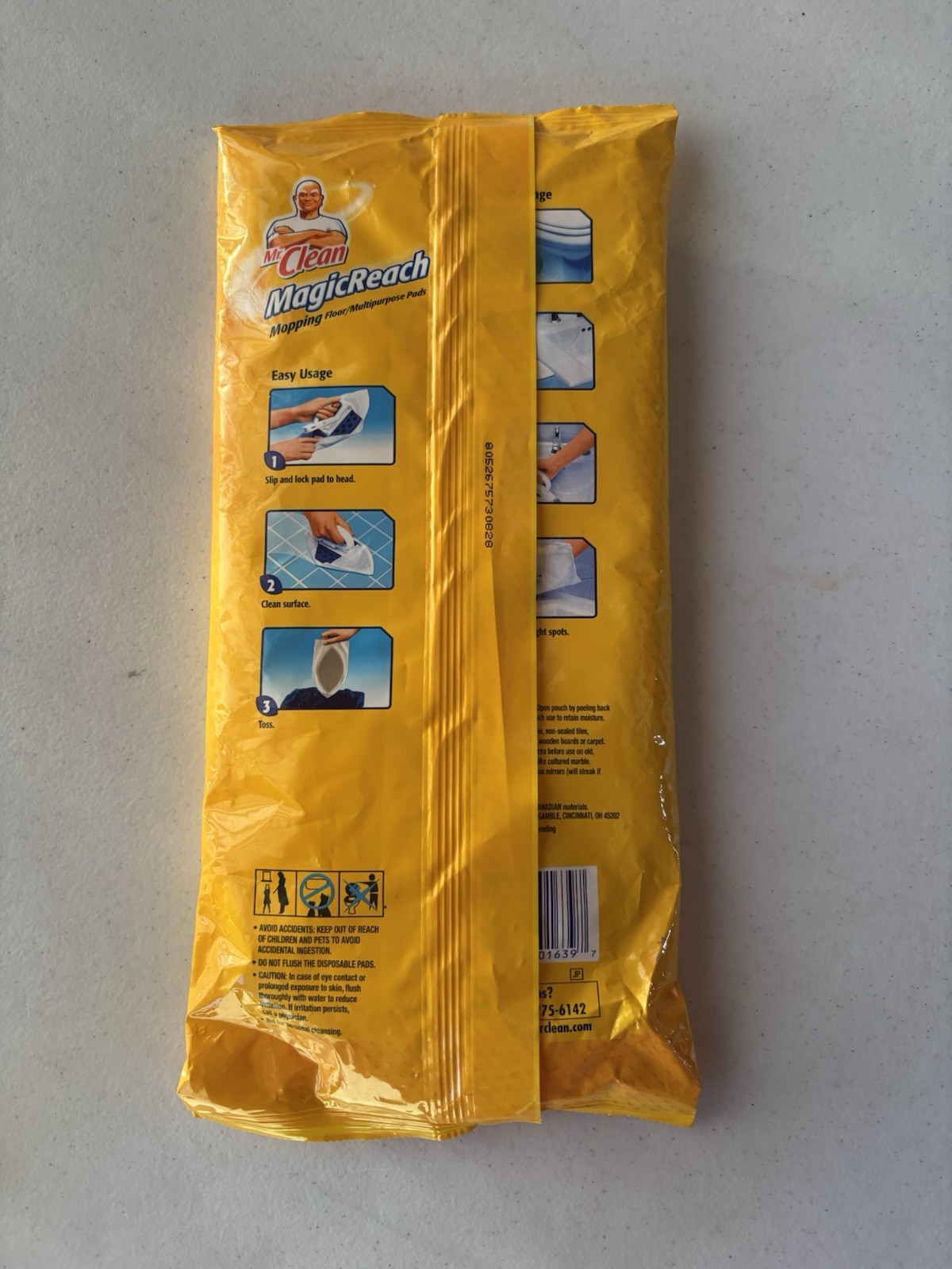 New Mr. Clean MagicReach Mopping Floor Multipurpose 12 Refill Pads Disco Sealed