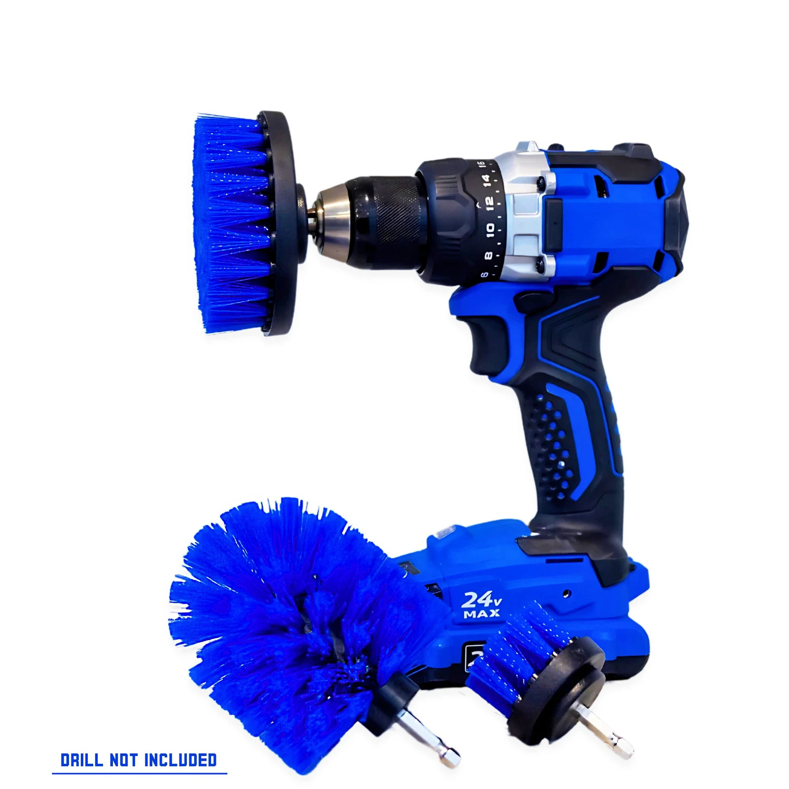 Diamond Shine Medium Drill Brush 3-Pack Power Cleaning Brush Set