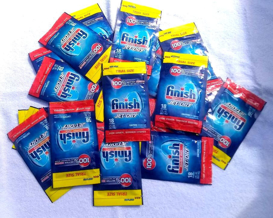 22 FINISH JET-DRY RINSE AID POUCHES – Just 1.32 Each!