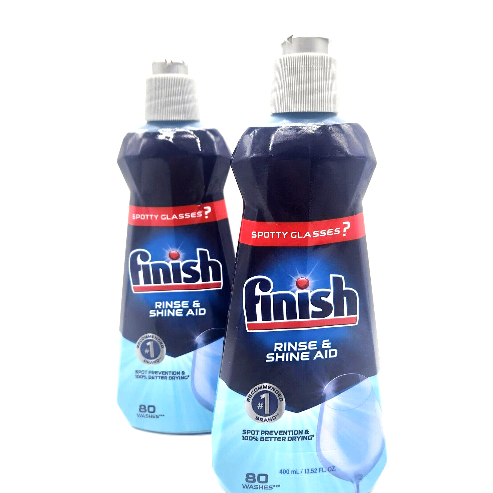 Finish Jet-Dry Rinse Aid Liquid Dishwasher Cleaner 13.5oz – 2 Bottles