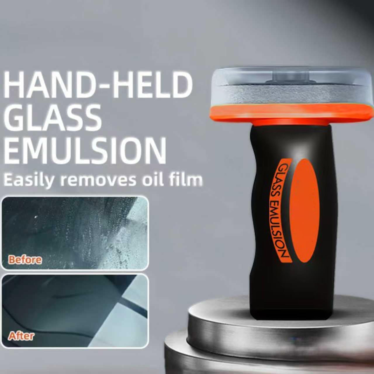 2PCS Glass Emulsion Cleaner, Car Oil Film Cleaner, Handle Oil Film Remover&Winds