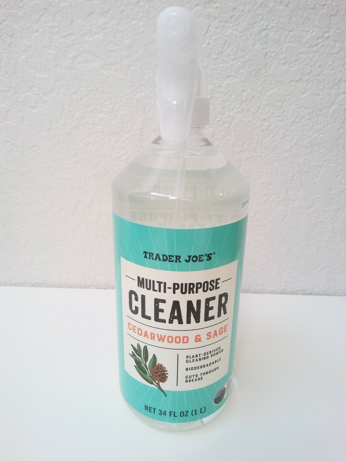 2 Pack Trader Joe’s Multi-Purpose Cleaner Cedarwood & Sage Plant Derived 34 oz