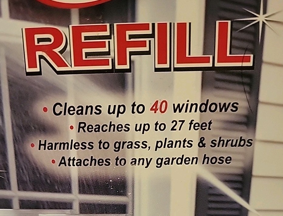 FULLER BRUSH CO. FULL CRYSTAL Window Cleaner Refills 8 oz. Total New