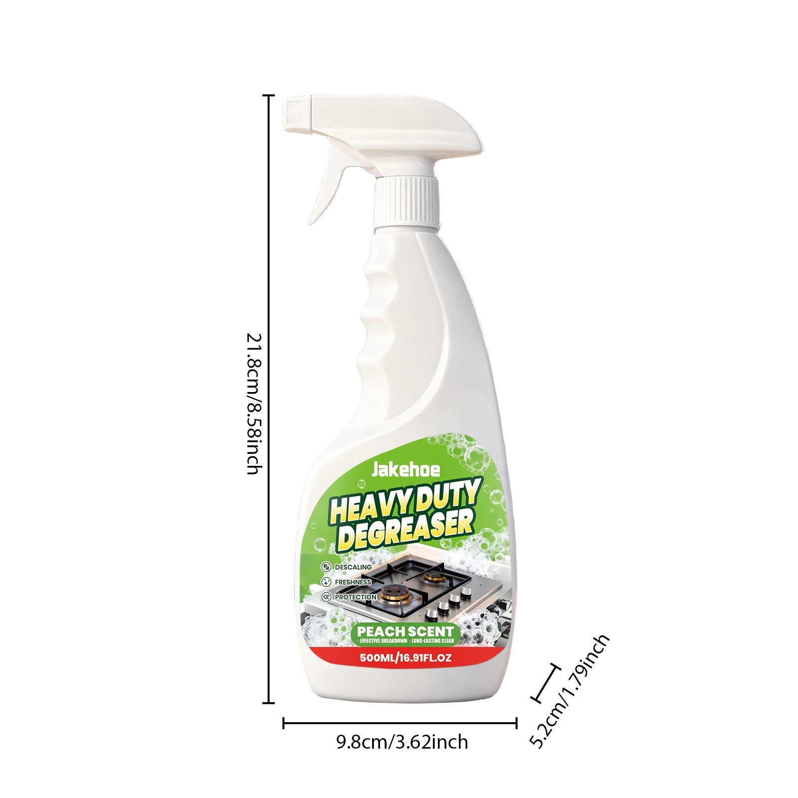 Heavy Duty Kitchen Degreaser Spray,17oz Multipurpose Degreaser For Stove, Oven