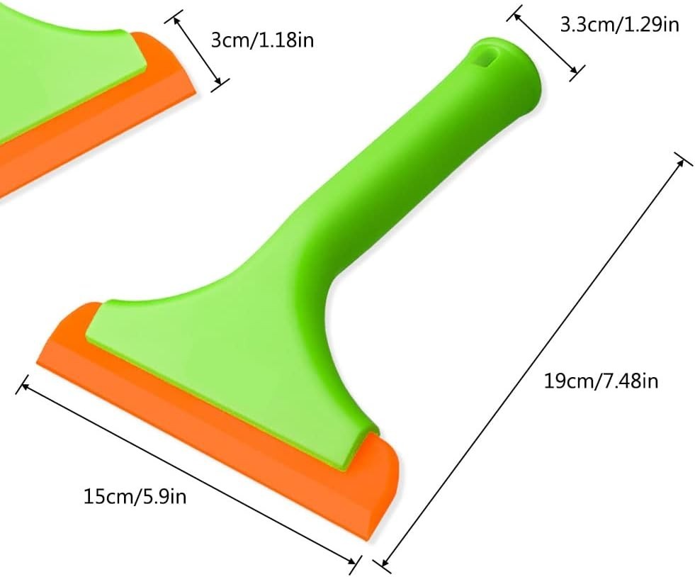 3 piezas de limpiacristales flexibles de silicona, limpiacristales de 15 cm