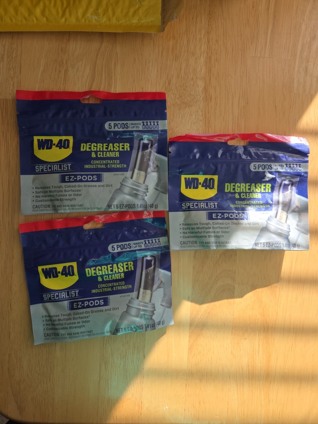 Lot Of 3 WD-40 Specialist Degreaser & Cleaner EZ-Pods 5 Pk Concentrated Cleaner