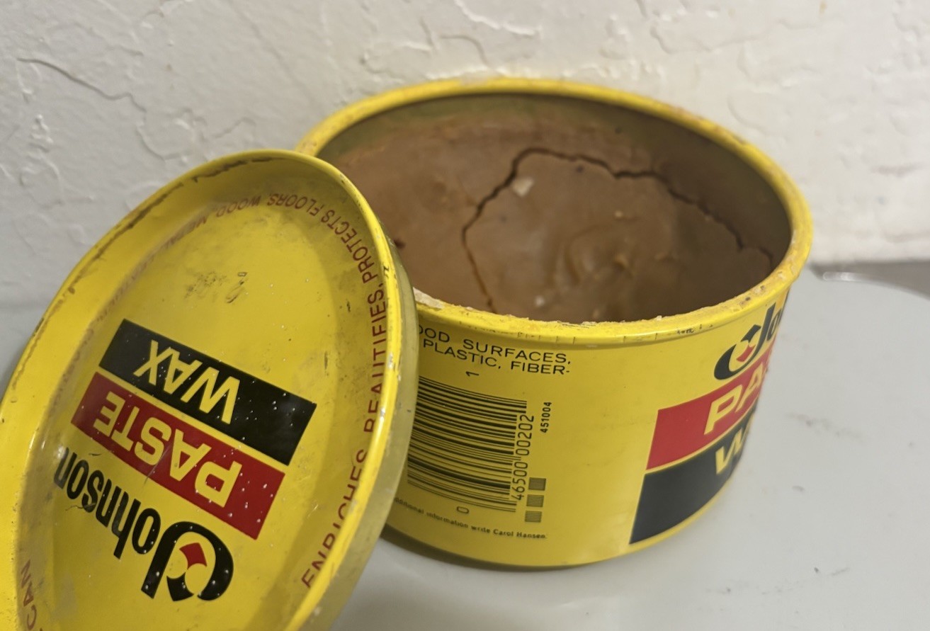 Discontinued Johnson Paste Wax 75% or More Left Weighs 14 Oz.