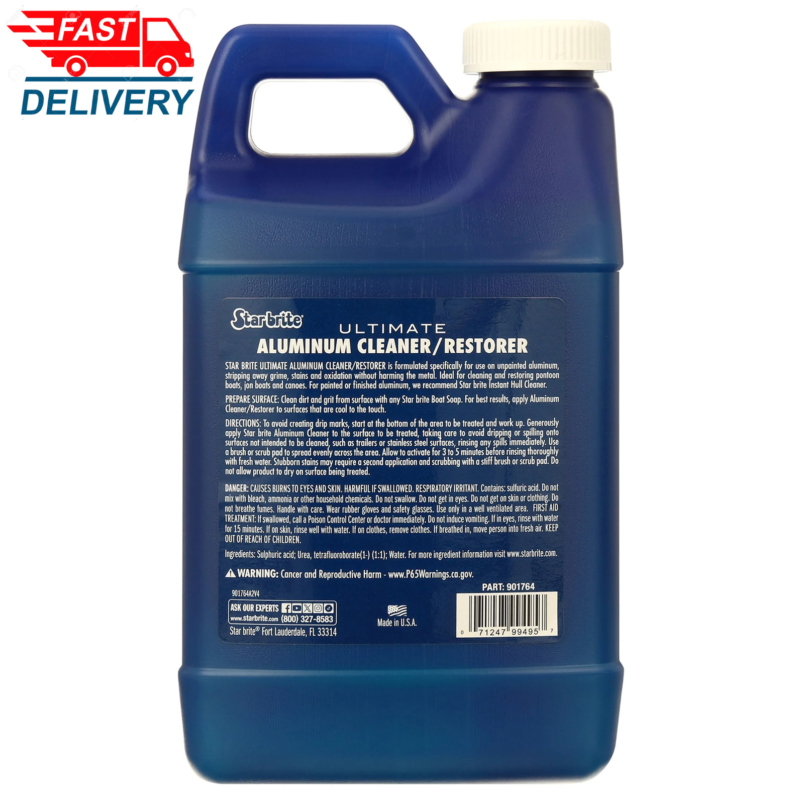 Ultimate Aluminum Cleaner & Restorer – for Pontoon Boats, Jon Boats, 64 OZ 👌✅