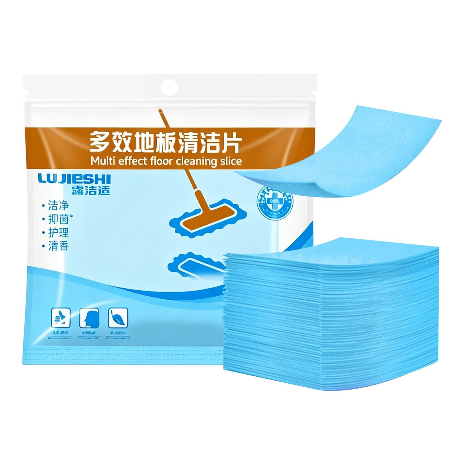 Multi-Effect Floor Cleaning Sheets,30pcs Water-Soluble Floor Cleaning Sheets